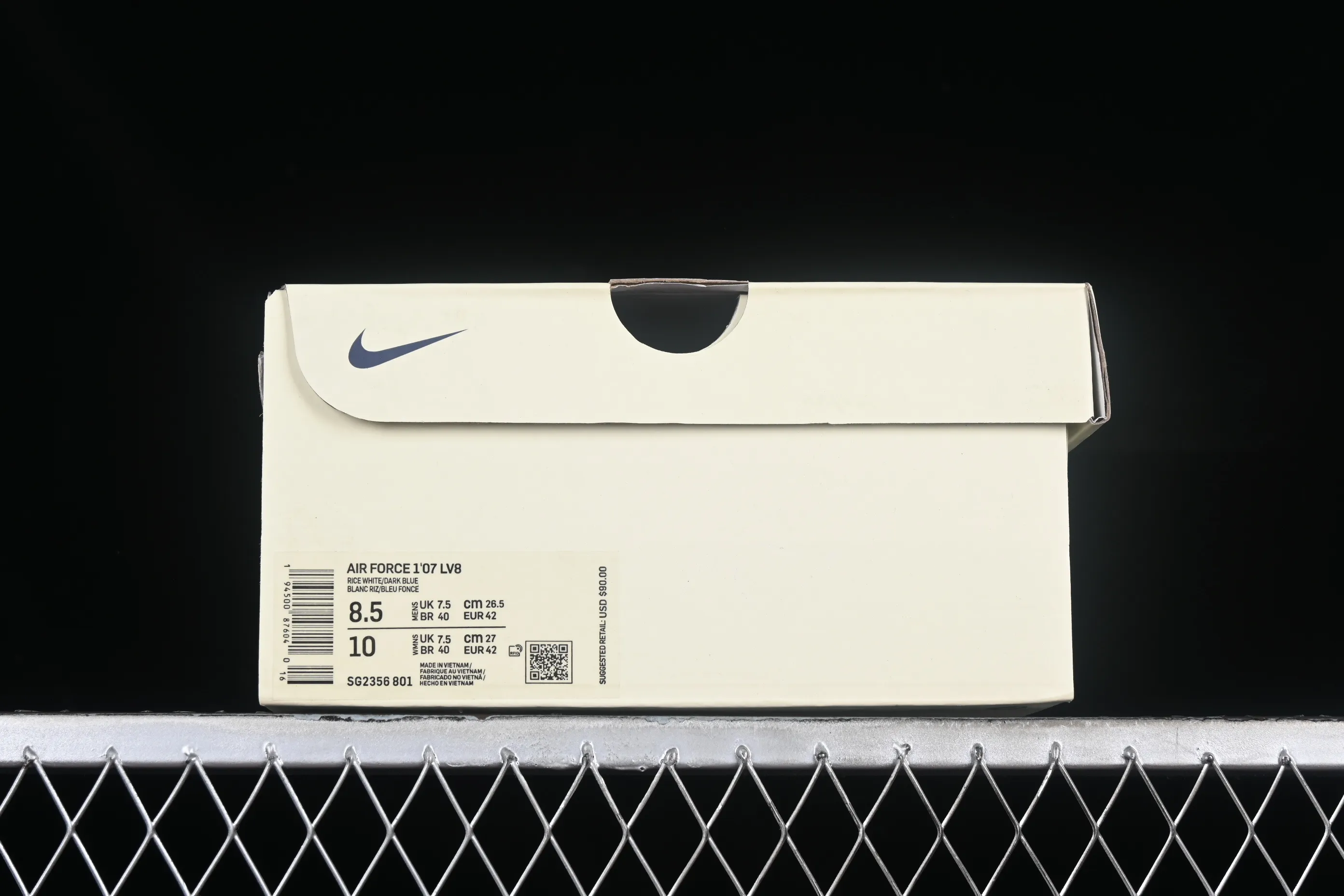 All categories Nk Air Force 1 Air Force series Nk Air Force 1 Mid Air Force mid-top Nk Air Force 1'07 Mid dark blue pearlescent small hook Air Force One mid-top casual sneakers SG2356-801